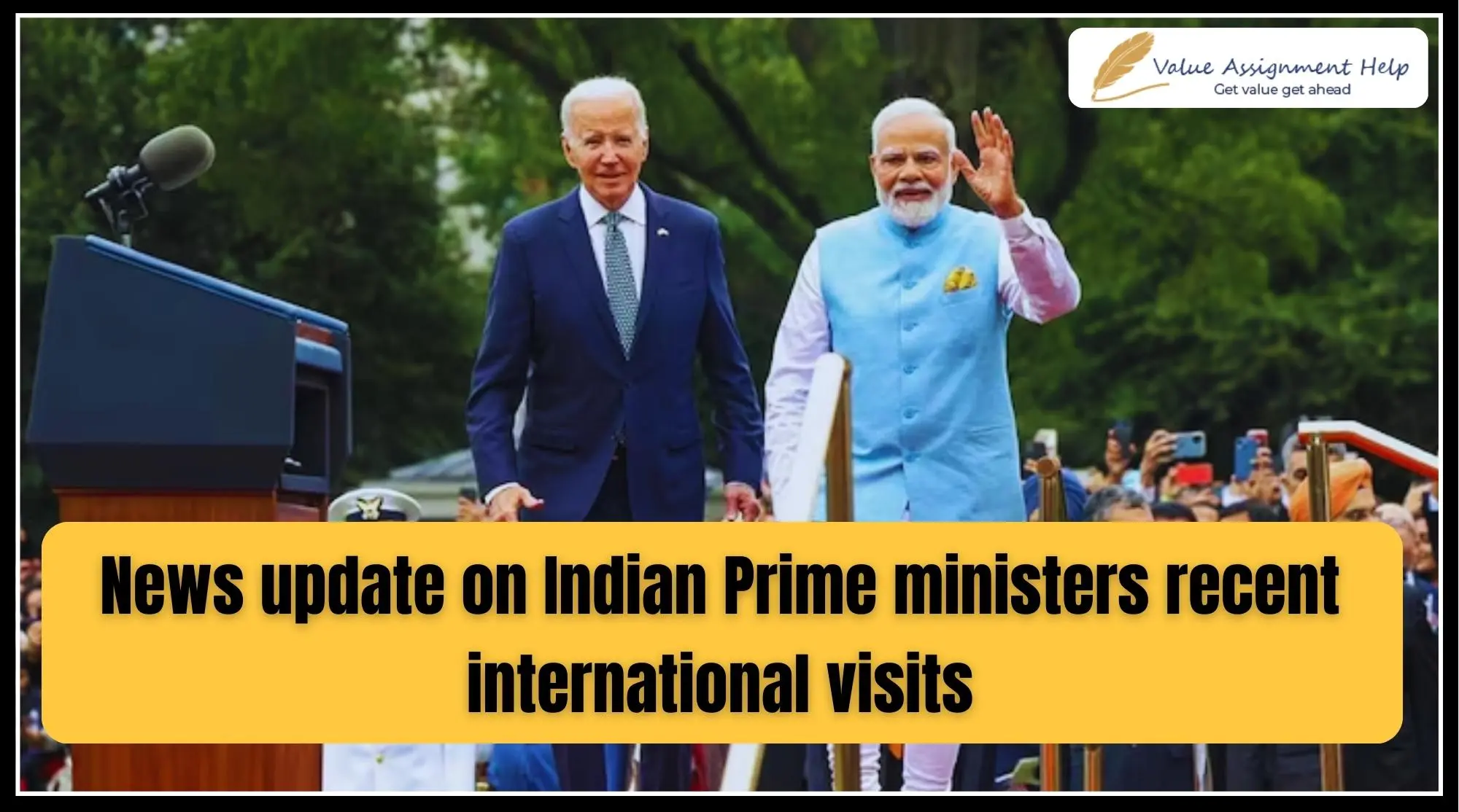 news update on indian prime minister recent international visits